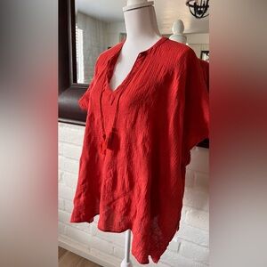 Banana Republic Kaftan Cotton Top Beach Cover Up Size S/M